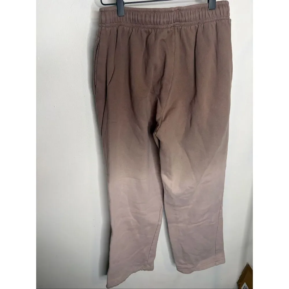Alo Straight Leg Ombre Sweatpants | Brown in Small